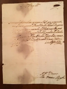 Lettera autografa di Camilla Orsini Borghese - Bild 1 von 1