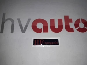 Emblem HF Integrale Lancia Delta Integrale 8V Schweller side skirt Badge Stemma - Picture 1 of 2