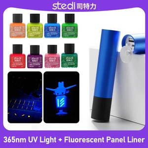 Stedi 365nm UV Light + Fluorescent Color Panel Liner Set 40g for Model Coloring - Picture 1 of 17