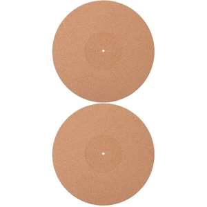 Almohadilla giratoria de corcho de 2 piezas alfombrilla de accesorios para discos de vinilo - Imagen 1 de 12
