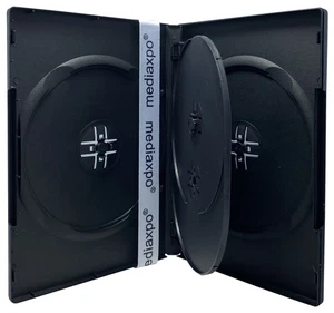 Standard schwarze Quad 4 Disc DVD Hüllen Posten - Bild 1 von 4