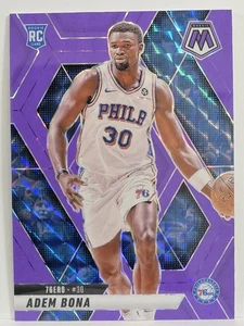 2024-25 Panini Mosaic #210 Adem Bona Purple Fluorescent Mosaic #/249 - Picture 1 of 2