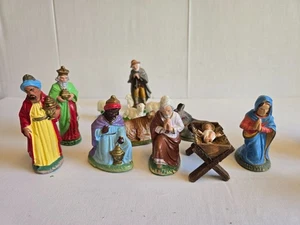 Figuras de belén malla de cartón alrededor de 1920 - Imagen 1 de 12