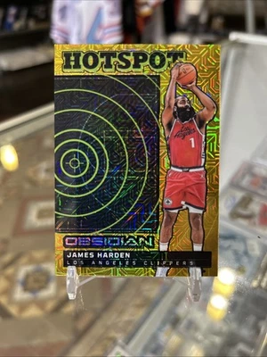 2024-25 Panini Obsidian Hotspot James Harden Rare Electric Etch Gold Flood /10!! - Image 1 of 2