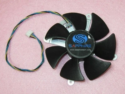 Cooler Fan For Sapphire HD5870 AD0912UB-U7BGL 85mm 4Pin 0.45A Graphics Card - Image 1 of 2