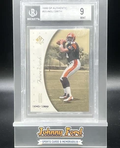 1999 SP Authentic Akili Smith Rookie Future Watch #1640/1999 BGS 9 Bengals #93 - Picture 1 of 2