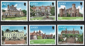 2014 Jersey Sg 1807/1812 Jersey Architecture (2nd series) Manor Houses MNH - Picture 1 of 2