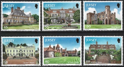 2014 Jersey Sg 1807/1812 Jersey Architecture (2nd series) Manor Houses MNH - Image 1 of 2