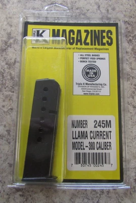 LLAMA CURRENT Model  380 ACP .380 auto Triple K 245M 7 round Magazine - Image 1 of 4