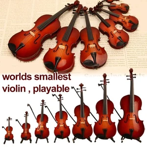 Pequeña estatuilla de violín jugable, el instrumento musical en miniatura más pequeño del mundo - Imagen 1 de 32