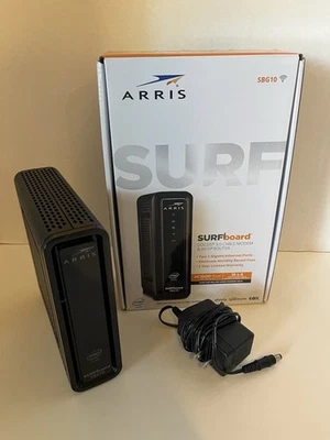 ARRIS SURFboard SBG10 DOCSIS 3.0 16 x 4 Gigabit Cable Modem/AC1600 Wi-Fi Router  - Image 1 of 4