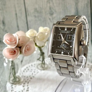 Hamilton Trent H304120 Watch White Silver 3.5cm 16.5cm 6.49in Broken Chronograph - Picture 1 of 4