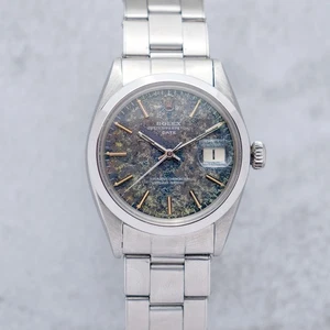 Rolex Oyster Perpetual Date ref. 1500 rare "tropical camouflage" dial - Serviced - Picture 1 of 10