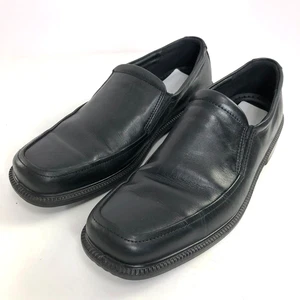 Ecco EUR 46 Men's Slip On Loafer Leather Dress Shoes Black - Picture 1 of 9