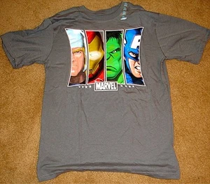 CHILDRENS PLACE T-SHIRT T XL GRAY AVENGERS IRON MAN CAP AMERICA HULK THOR MARVEL - Picture 1 of 1