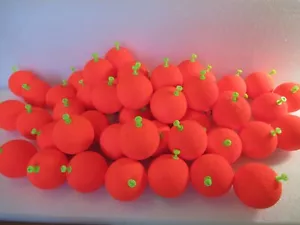 50 2" FISHING BOBBERS Large Round Ball Floats Weighted Foam Snap on Float Choice - Picture 1 of 12