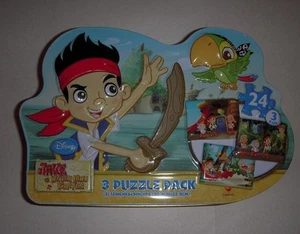 Disney Junior Jake and the Neverland Pirates 3-Puzzle Pack - In Metal Tin - NEW - Picture 1 of 1