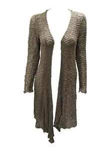 Womens Handmade Boho Crochet Knit Cardigan Longline Jacket Free Size UK 8-20 - Picture 1 of 1