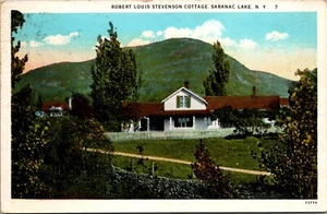 Postal publicada Robert Louis Stevenson Cottage Saranac Lake RPPC - Imagen 1 de 2