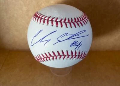 卡洛斯·桑塔纳·克利夫兰守护者签名亲笔签名 M.L. 棒球贝克特正品 — 第 1/2 张图片