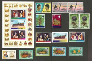 R-669 Tuvalu / A Small Collection Early & Modern UMM LHM & Used - Picture 1 of 3