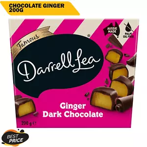 Darrell Lea Dark Chocolate Ginger 200g- NEW AUS - Picture 1 of 6
