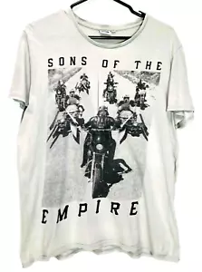 Star Wars Sons of the Empire T Shirt XL Light Grey Cotton Chest 107cm - Picture 1 of 8