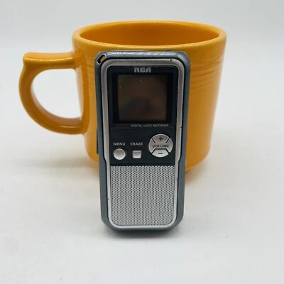 RCA RP5022A Digital Voice Recorder Dictaphone 64M Silver - Image 1 of 4