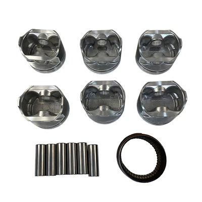 Juego de pistones/6 y anillos fundidos para Jeep 1996-2006 4,0 L 242 STD L6 OHV 12v Foto 1 de 4