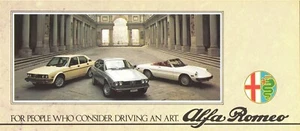 1980 Alfa Romeo Sport Sedan Sprint Spider Dealer Sales Brochure - Picture 1 of 2