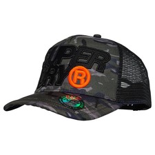 Superdry NEW Men's Lineman Trucker Cap - Black Camo BNWT