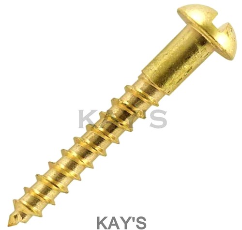 BRASS ROUND HEAD WOOD SCREWS SLOTTED DOMED WOOD SCREWS 2g 3g 4g 6g 8g 10g 12g   