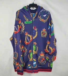Staple World Renown Navy/Red Stripes All Over Print Hoodie Sweatshirt 3XL XXXL - Bild 1 von 7