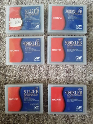 6 x Sony Datencassette (Mini Data Cartridge) 3080XLFB + 5122FB OVP - Bild 1 von 2