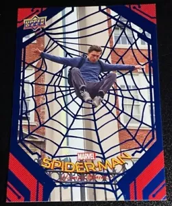 2017 Upper Deck Marvel Spider-Man Homecoming Blue Foil /99 #10 Tom Holland  - Picture 1 of 2