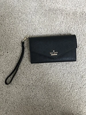 Auth Kate spade - WLRU2666 Black Leather Accessory Case - Image 1 of 4