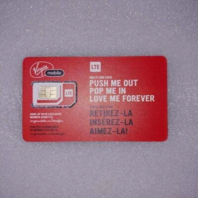 Time For All Kinds - New Virgin Mobile Multi SIM 3 In 1 Adapter SIM Card - Image 1 of 2