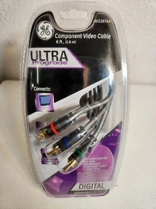 GE Ultra Prograde Gold Plated Connector Audio Cable 6ft Digital HDTV AV22674 - Picture 1 of 9