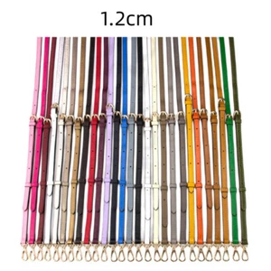 1.2/1.8cm Litchi Leather Crossbody Handbag Replacement DIY Adjustable Bag Strap - Picture 1 of 24