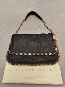 Authentic Stella McCartney Black Rose Gold Shoulder Or Clutch Handbag - Picture 1 of 10