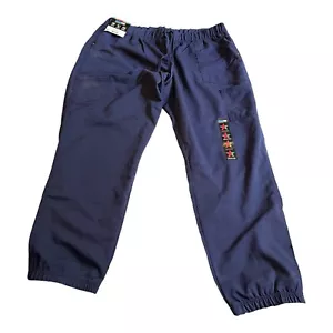 Scrub Star NWT Pants Womens 2XL Blue Slim Ankle Nursing Uniform Stretch NEW - Picture 1 of 9