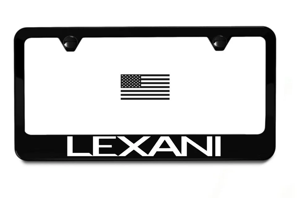 LEXANI Wheels License Plate Frame | Black Metal | Street Racing Performance USA - Image 1 of 1