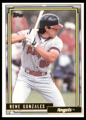 1992 Topps Traded #42T Rene Gonzales California Angels - Image 1 of 2