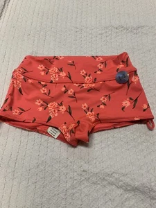 Victoria Secret Pink Sport Gym To Swim Shortie Neon Pink Floral Size XS - Picture 1 of 10