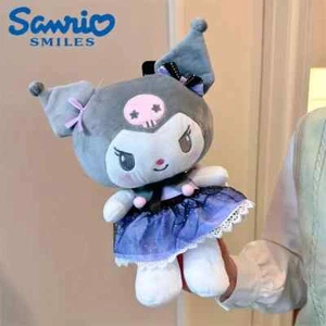 New Sanrio Plush Dark Maid Kuromi Stuffed Doll, Hello Kitty Stuffed Toy - Picture 1 of 5