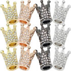 12 Pcs Perles Entretoises Couronne Collier Bracelet Cristal