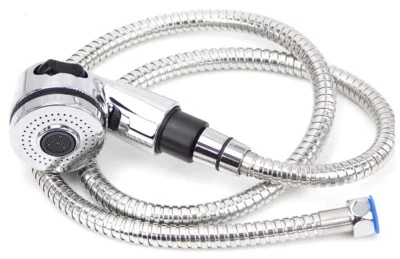 Unidad de champú de salón tazón fregadero de cabello pieza de repuesto cromo pulverizador manguera G1/2 Foto 1 de 4