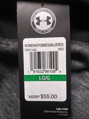 Sudadera Under Armour Gris Sudadera con Capucha Logo en el Pecho Talla Para Mujer’s GRANDE NUEVA con Etiquetas Foto 1 de 4