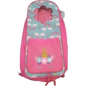 My Life  Backpack 18” Doll Carrier Pink Unicorn Padded Girls Overnight Bag NWT - Picture 1 of 6