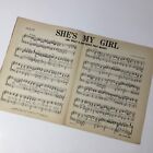 Shes My Girl Oh What A Sheet Music Irving Berlin 1929 Special Copy For Organ Vtg